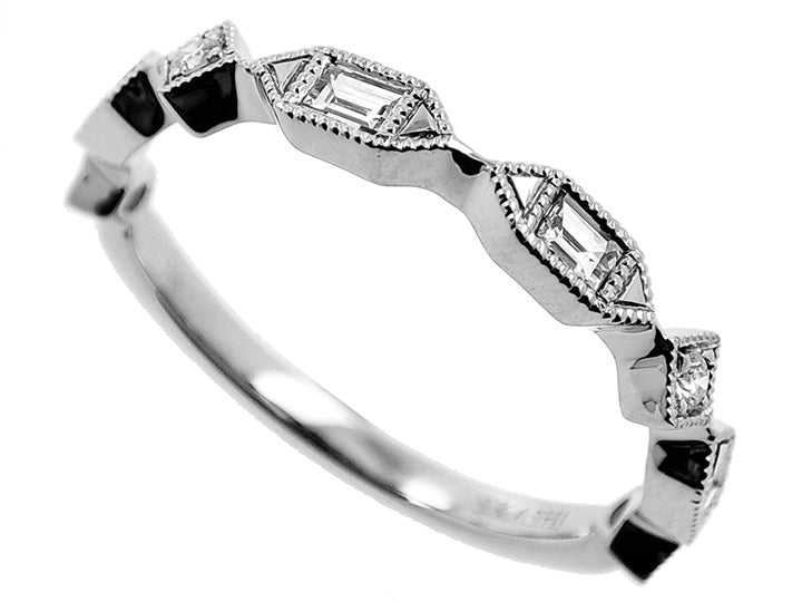 White Gold Matching Band