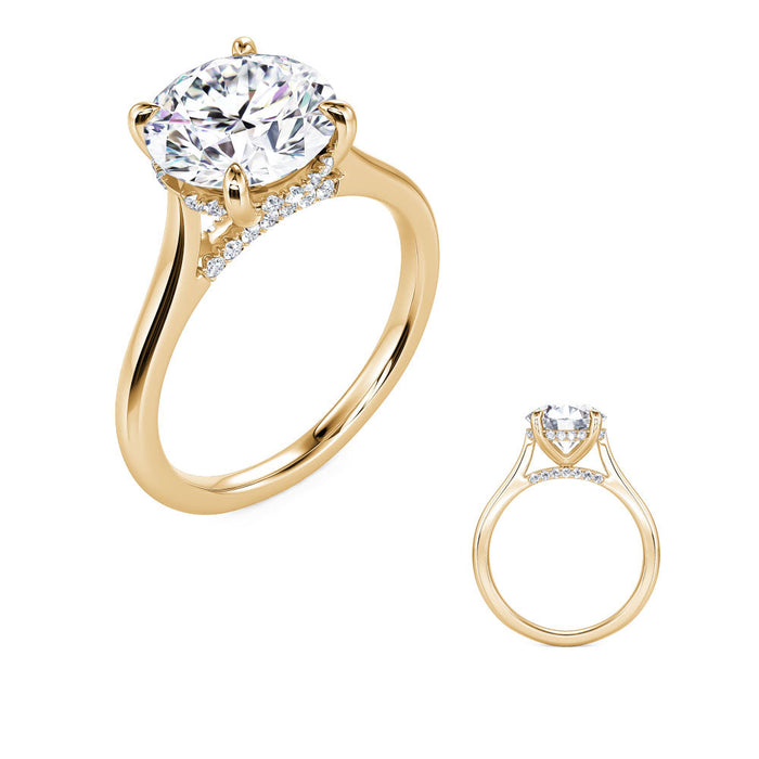 Yellow Gold & Diamond Engagement Ring
