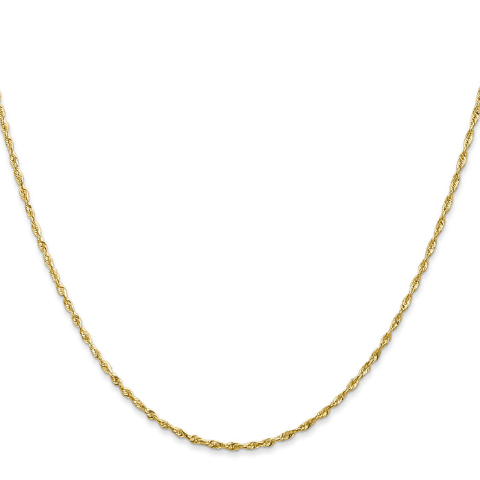 14k 1.5mm Ultra Diamond Cut Rope Chain-EXL012-20
