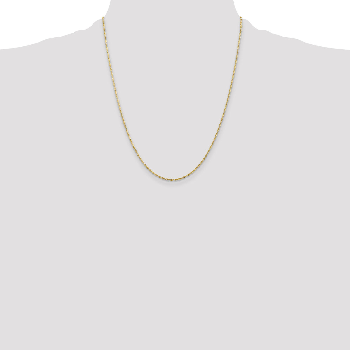 14k 1.5mm Ultra D/C Rope Chain-EXL012-22