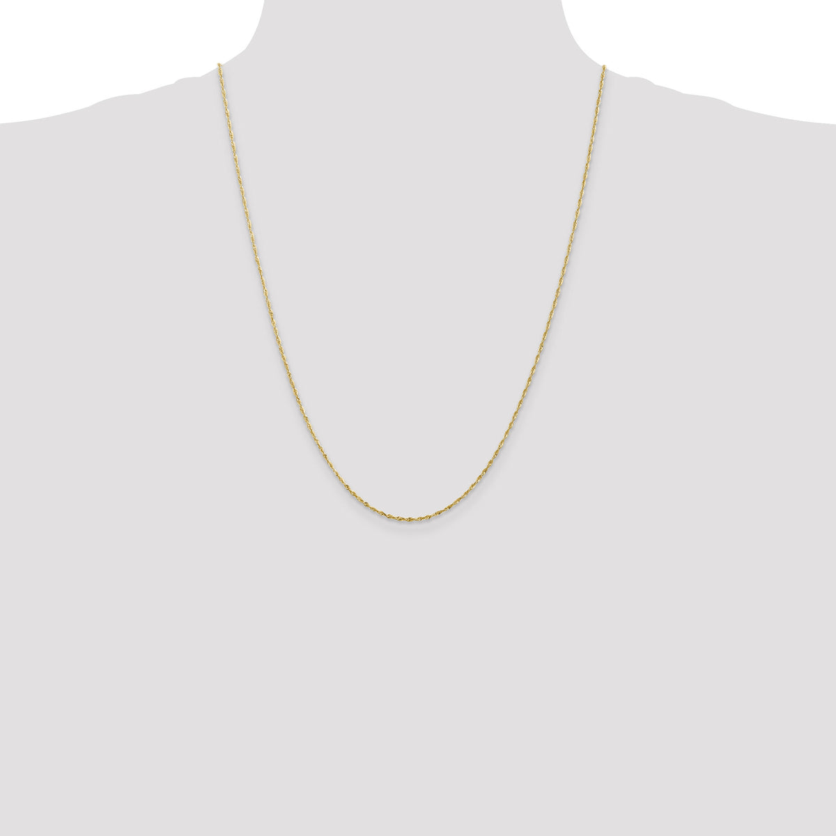 14k 1.5mm Ultra D/C Rope Chain-EXL012-24