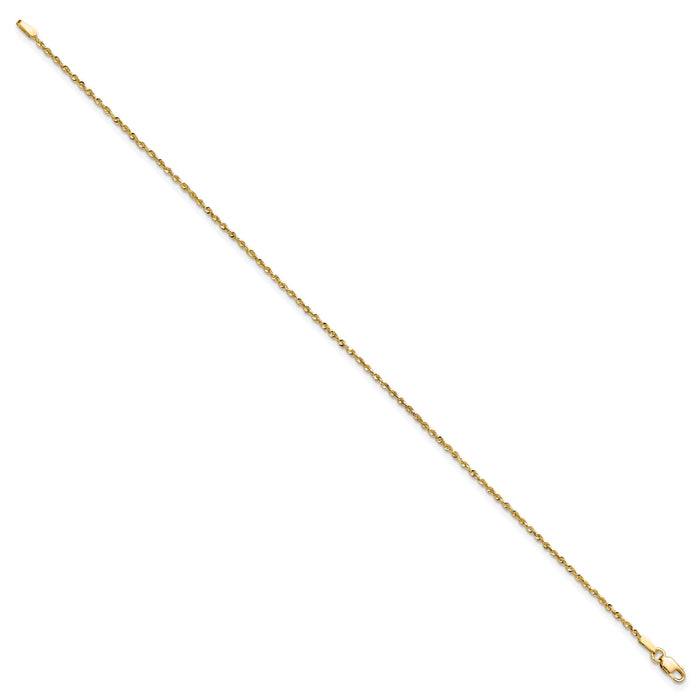 14k 1.5mm Ultra D/C Rope Chain-EXL012-6