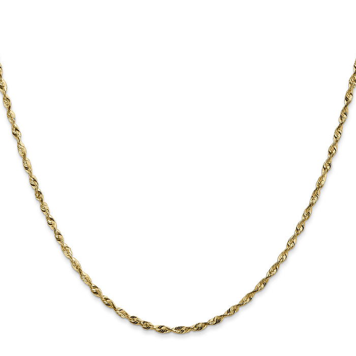 14k 1.8mm Ultra D/C Rope Chain-EXL014-16