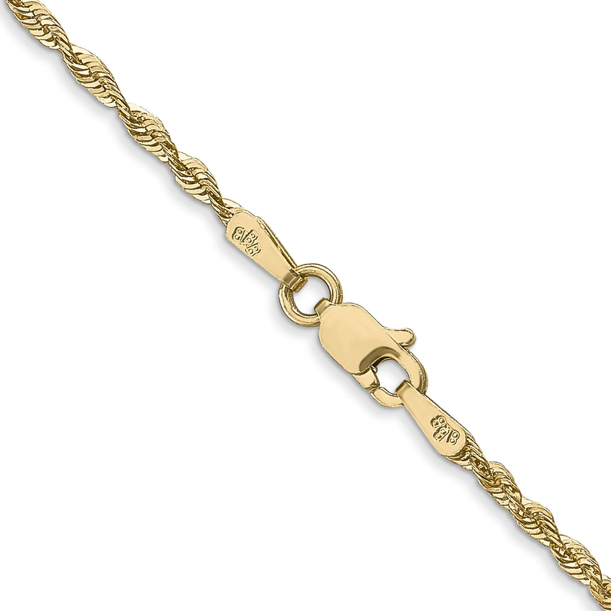 14k 1.8mm Ultra D/C Rope Chain-EXL014-22