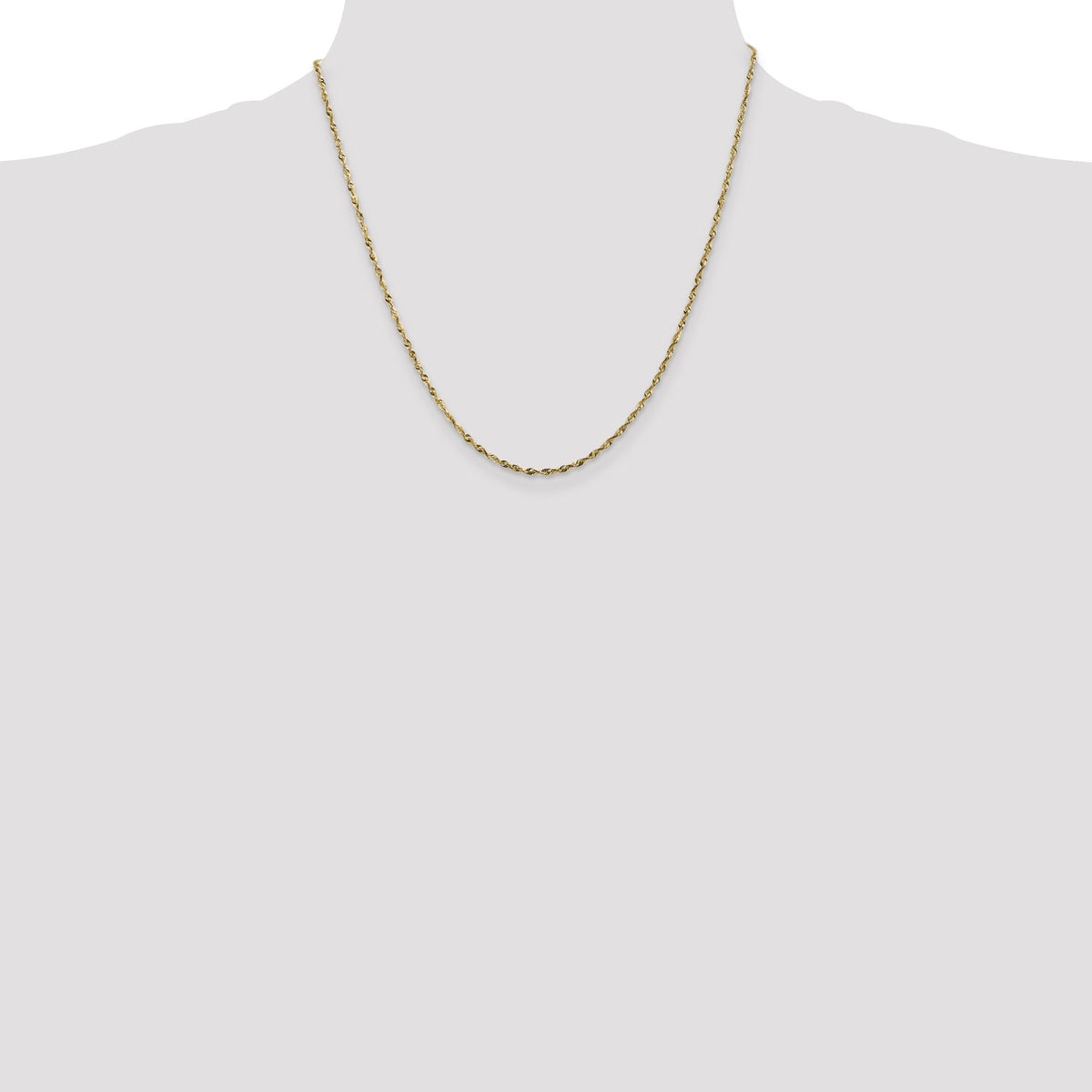 14k 1.8mm Ultra D/C Rope Chain-EXL014-20