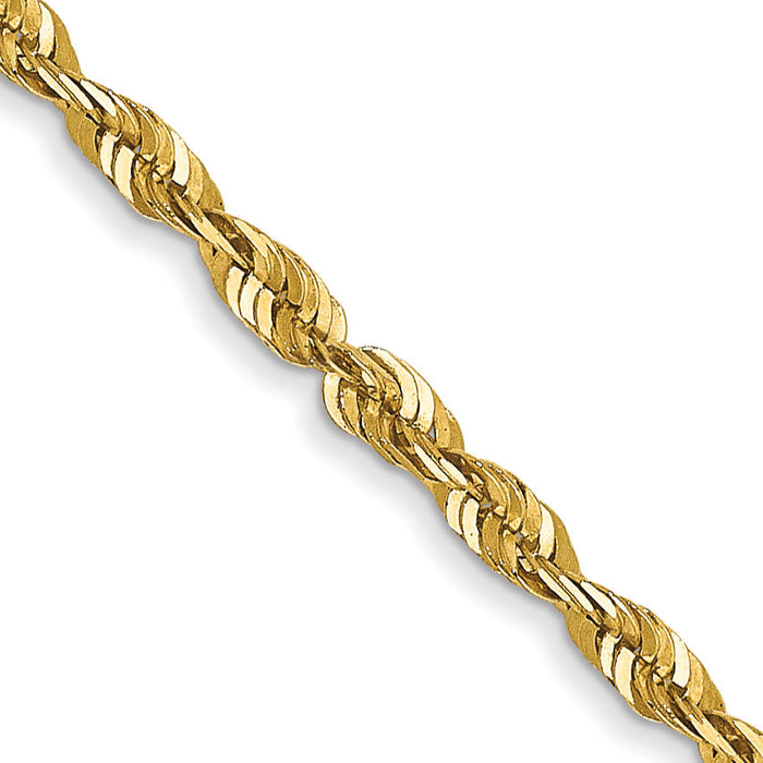 14k 1.8mm Ultra D/C Rope Chain-EXL014-16