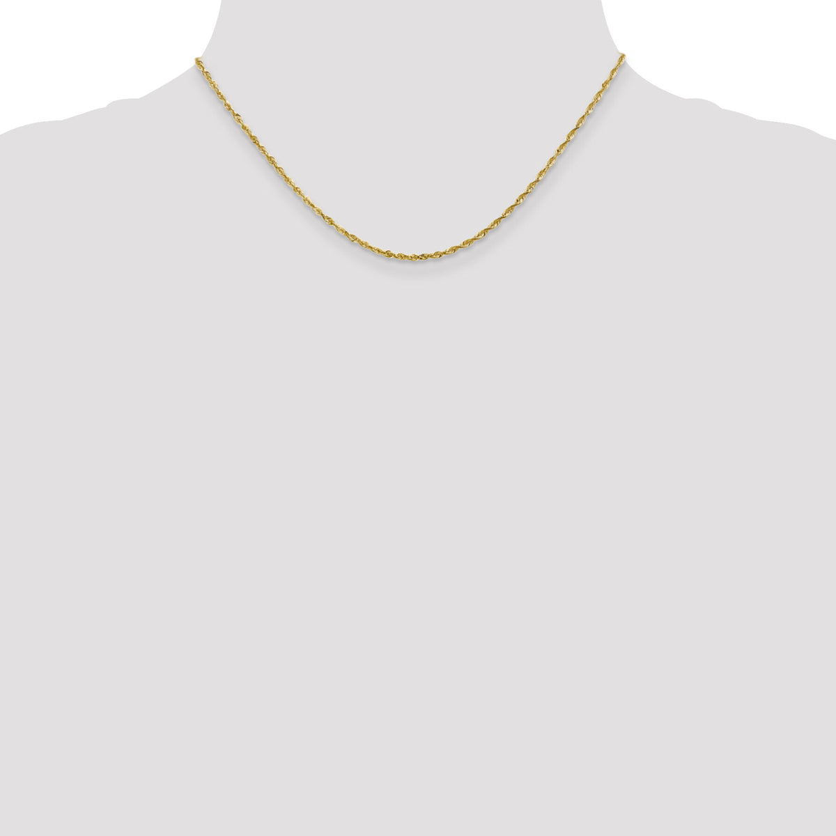 14k 2.0mm Ultra D/C Rope Chain-EXL016-16
