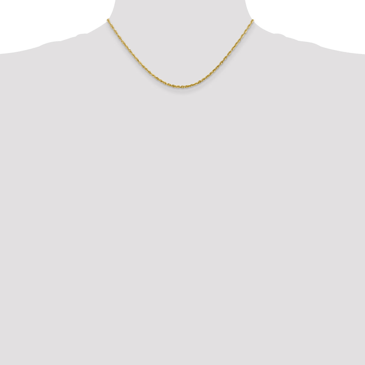 14k 2.25mm Ultra D/C Rope Chain-EXL018-16