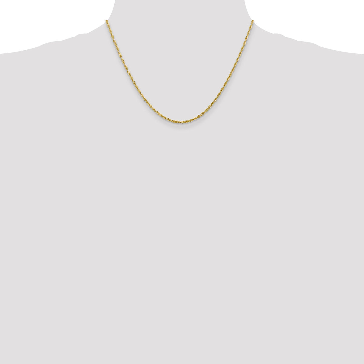 14k 2.25mm Ultra D/C Rope Chain-EXL018-18