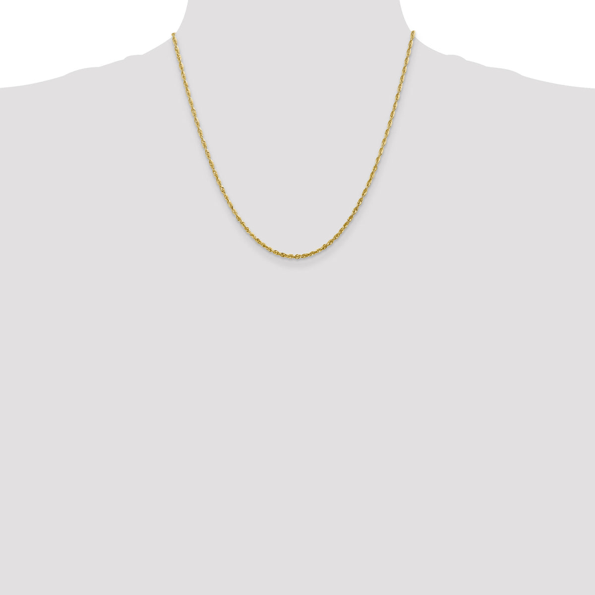14k 2.25mm Ultra D/C Rope Chain-EXL018-20