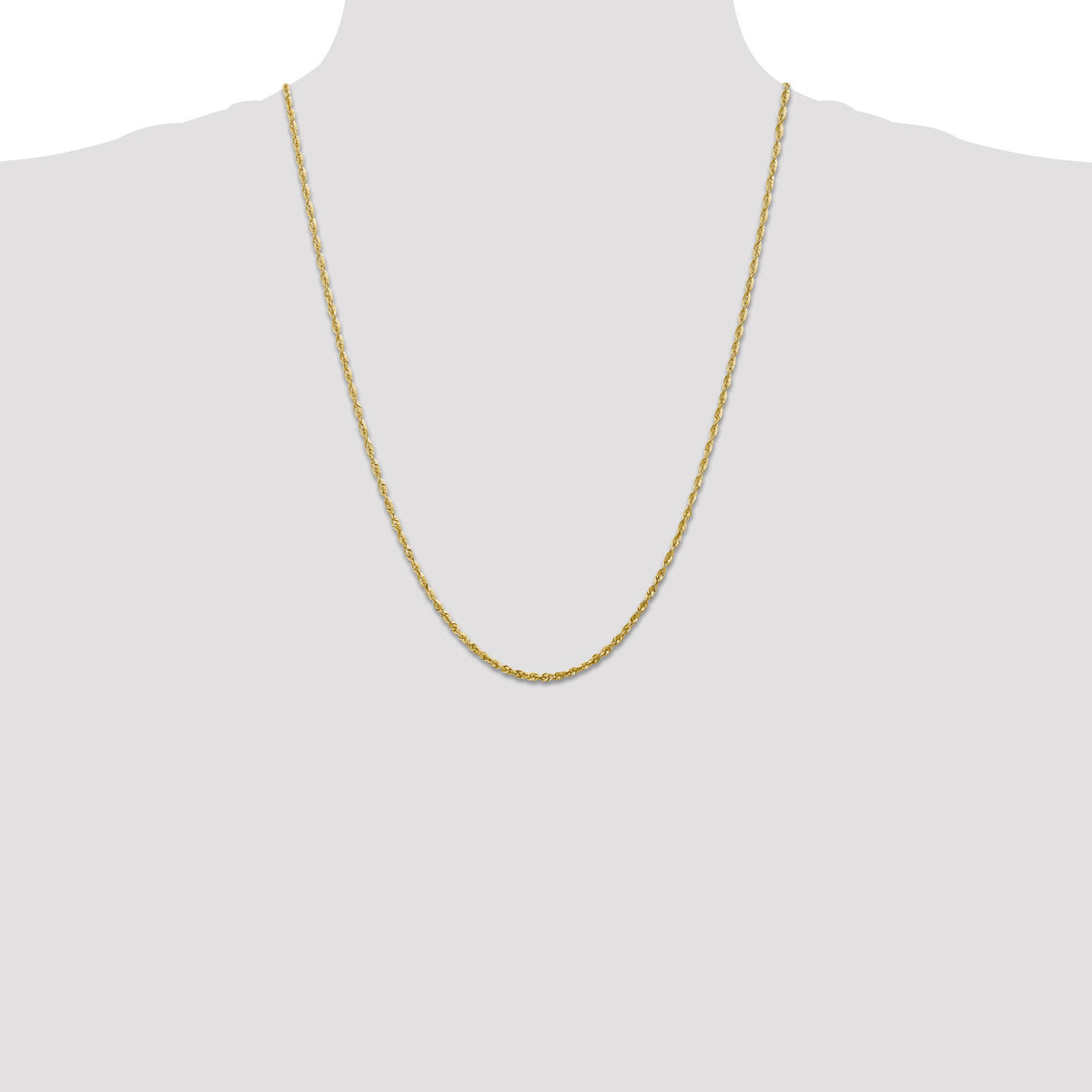 14k 2.25mm Ultra D/C Rope Chain-EXL018-24