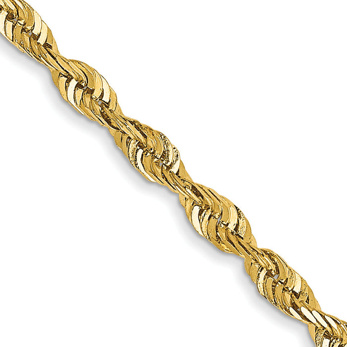 14k 2.25mm Ultra D/C Rope Chain-EXL018-18