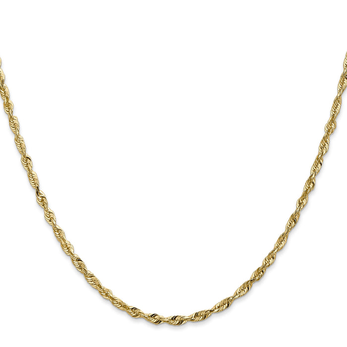 14k 2.5mm Ultra D/C Rope Chain-EXL021-18