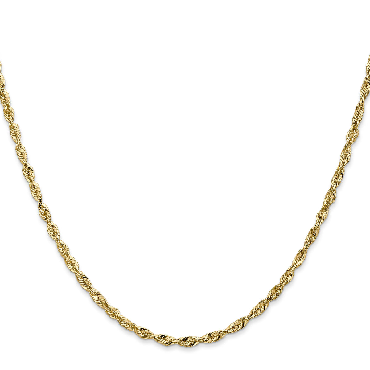 14k 2.5mm Ultra D/C Rope Chain-EXL021-20