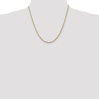 14k 2.5mm Ultra D/C Rope Chain-EXL021-20