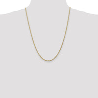 14k 2.5mm Ultra D/C Rope Chain-EXL021-24