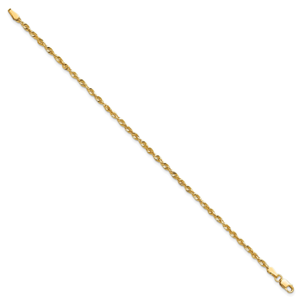 14k 2.5mm Ultra D/C Rope Chain-EXL021-8