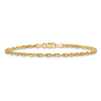 14k 2.5mm Ultra D/C Rope Chain Anklet-EXL021-9