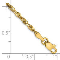 14k 2.5mm Ultra D/C Rope Chain-EXL021-8