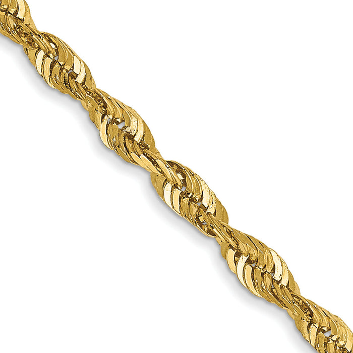14k 2.5mm Ultra D/C Rope Chain-EXL021-20