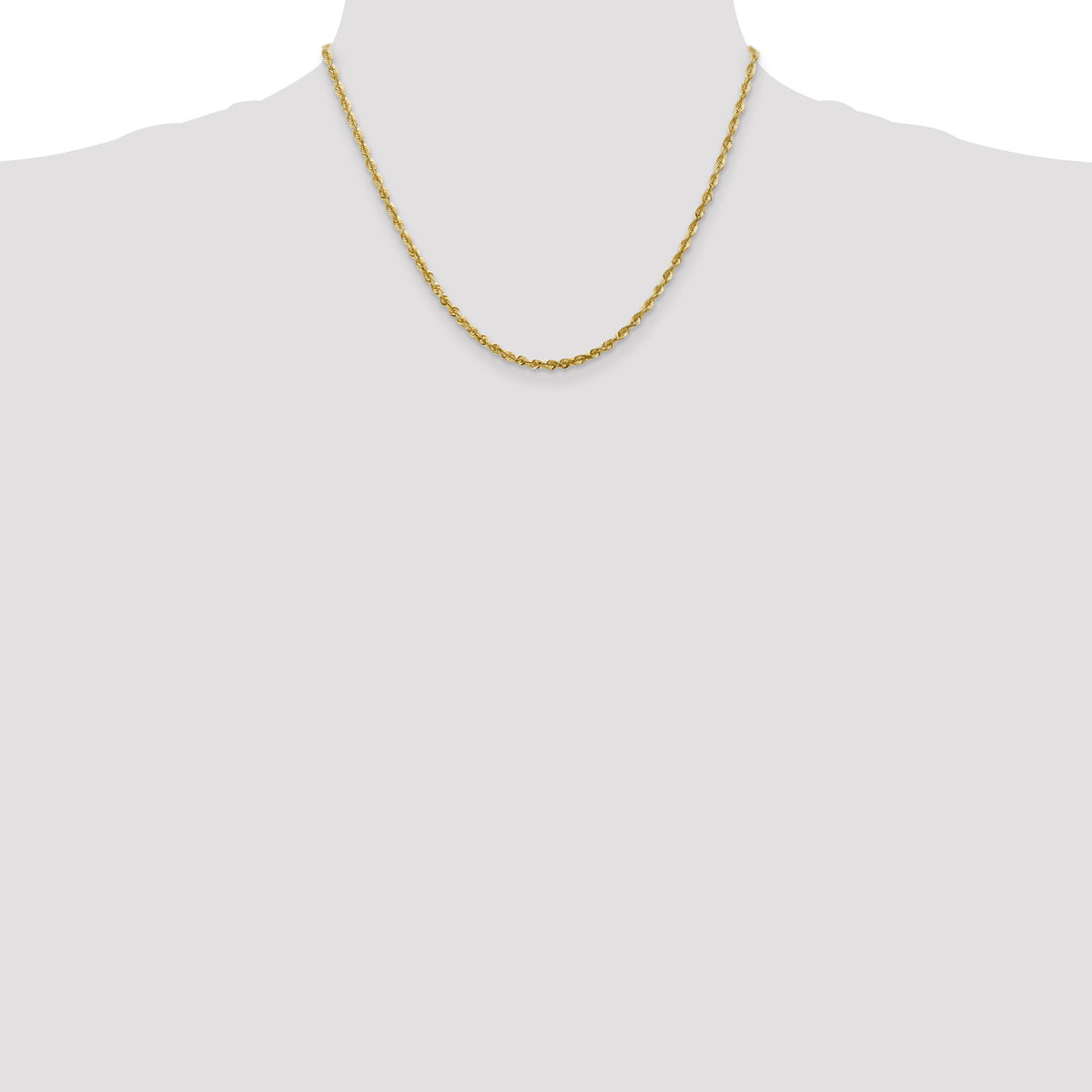 14k 2.75mm Ultra D/C Rope Chain-EXL023-18
