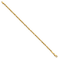 14k 2.75mm Ultra D/C Rope Chain Anklet-EXL023-9