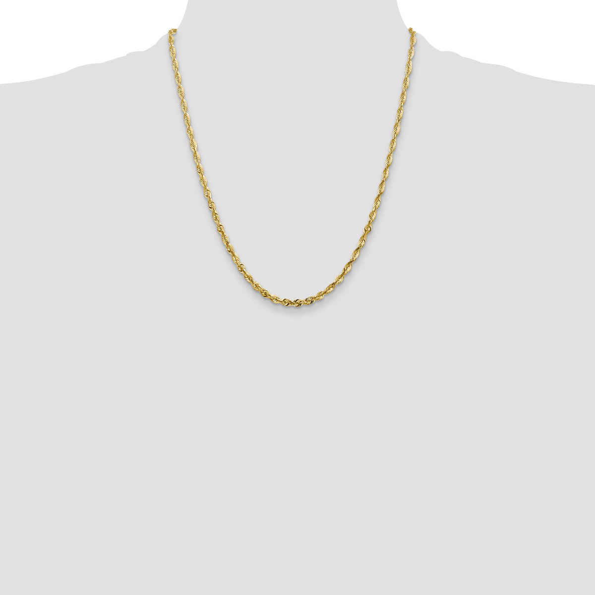 14k 4mm Ultra D/C Rope Chain-EXL030-22
