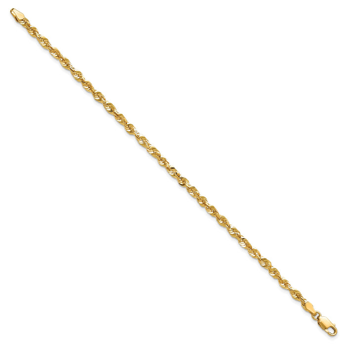 14k 4mm Ultra D/C Rope Chain-EXL030-8
