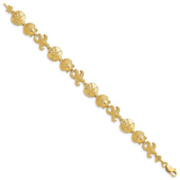 14k Seashell Theme Bracelet-FB1143-7.25