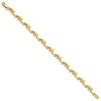 14k Dolphin Bracelet-FB1160-7