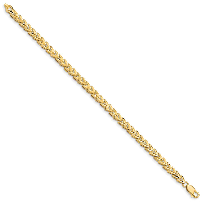 14K Diamond Cut Bracelet-FB1198-7