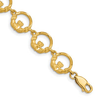 14K Claddagh Bracelet-FB1217-7