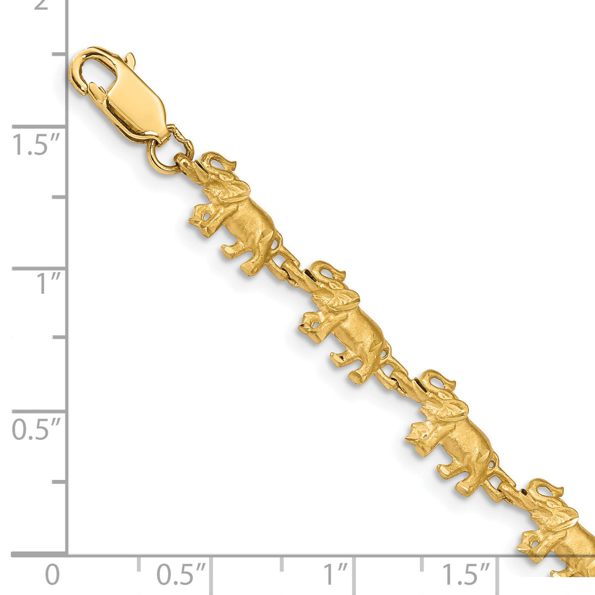 14K Elephant Bracelet-FB1225-7