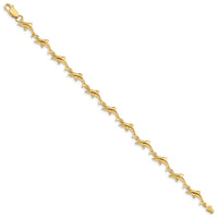 14K Dolphin Bracelet-FB1240-7