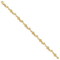 14K Dolphin and Shell Bracelet-FB1246-7