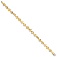 14K Starfish, Sand Dollar and Shell Bracelet-FB1269-7