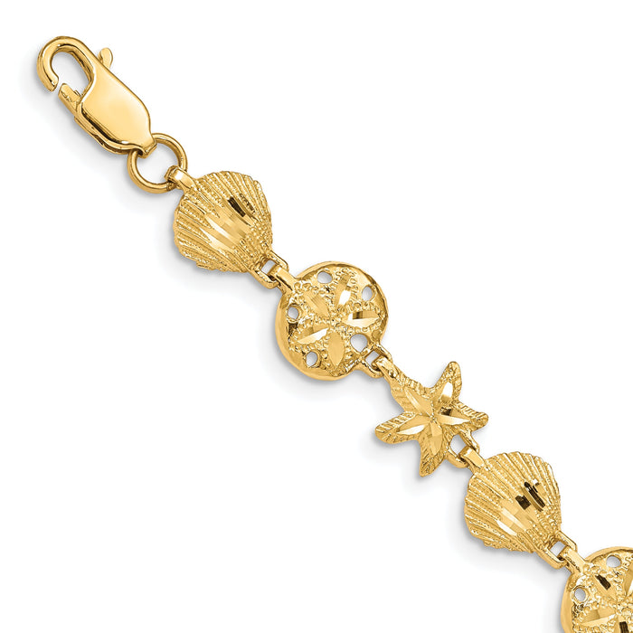 14K Sea Life Bracelet-FB1270-7