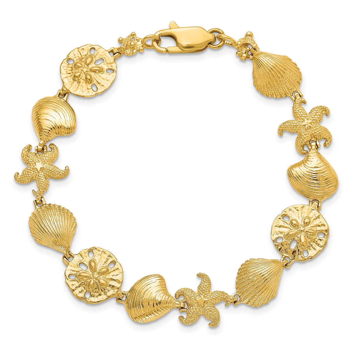 14k Sea Life Bracelet-FB1274-7.25