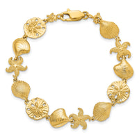 14k Sea Life Bracelet-FB1274-7.25
