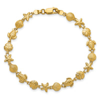 14k Sea Life Bracelet-FB1279-7