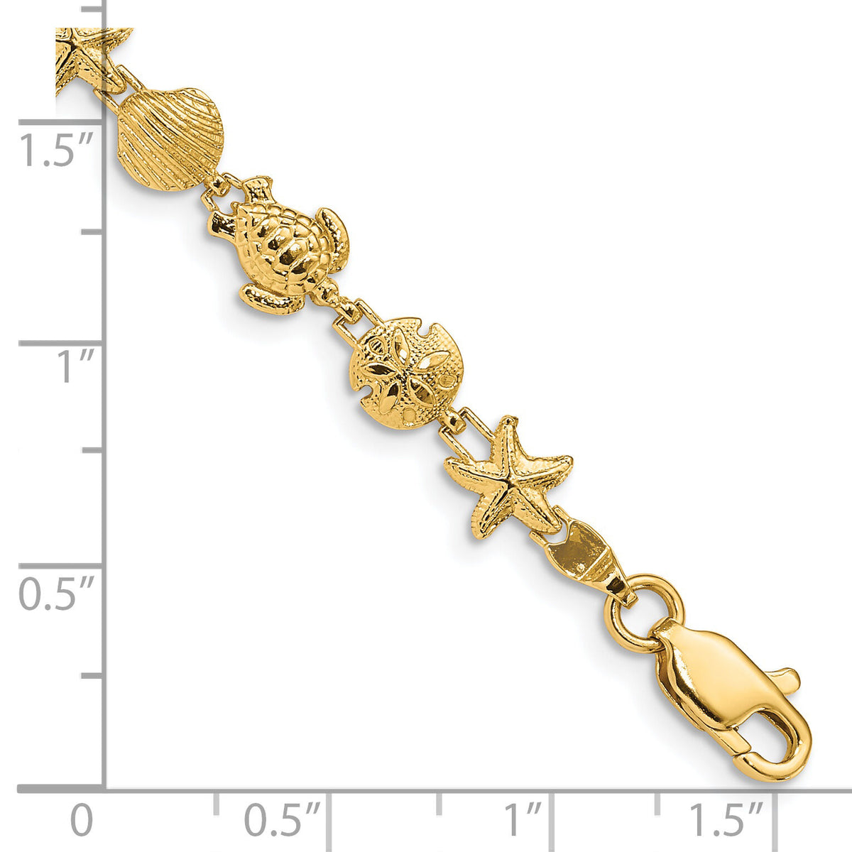14k Sea Life Bracelet-FB1279-7