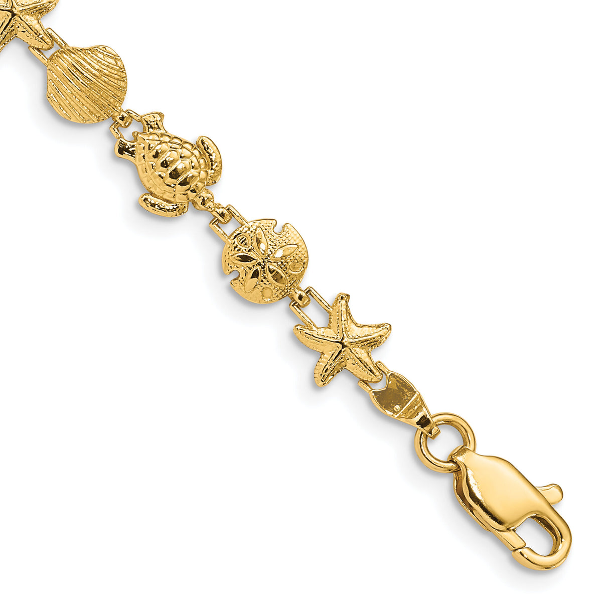 14k Sea Life Bracelet-FB1279-7