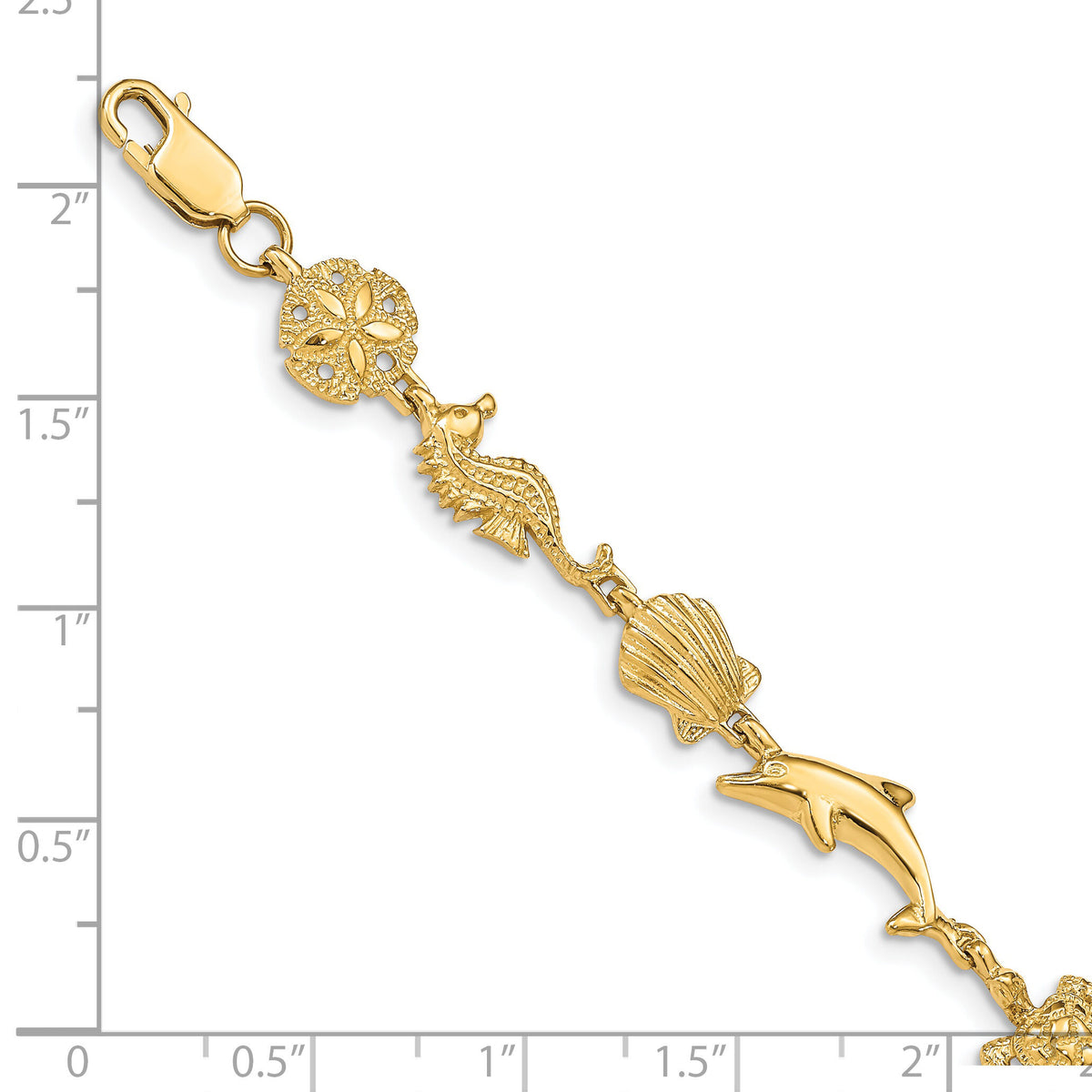14K Sea Life Bracelet-FB1281-7