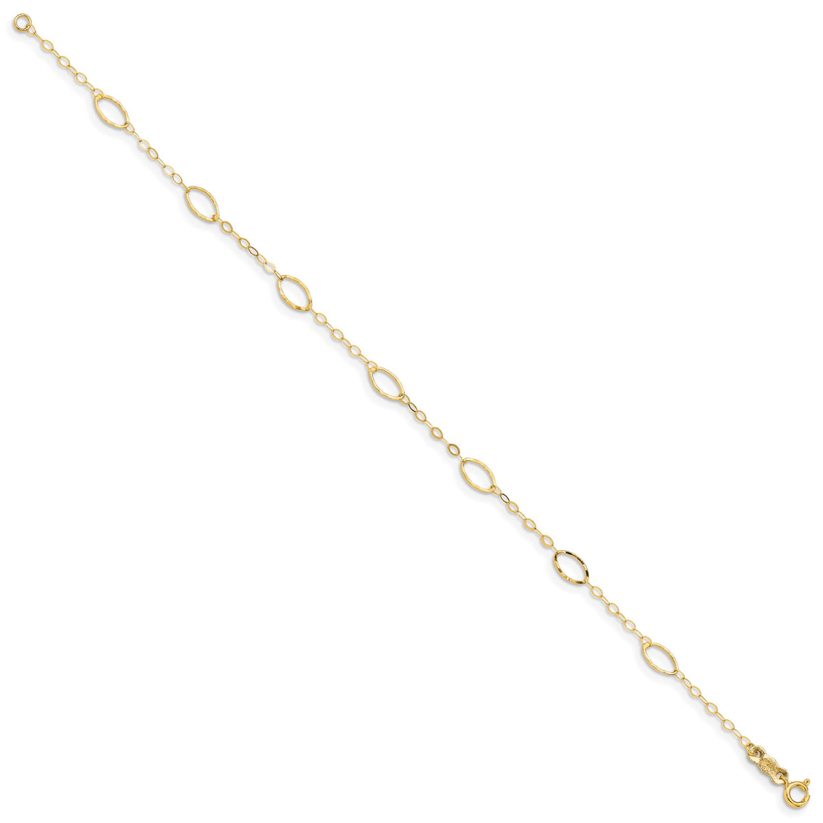 14k Oval Design Bracelet-FB1314-7.25