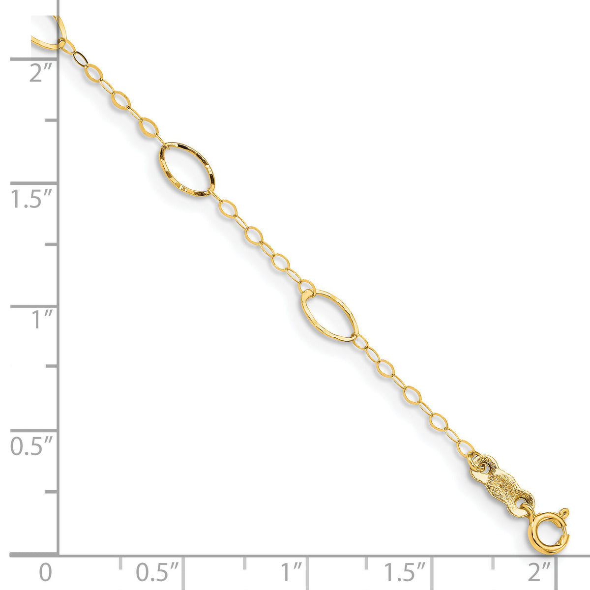 14k Oval Design Bracelet-FB1314-7.25