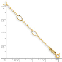 14k Oval Design Bracelet-FB1314-7.25