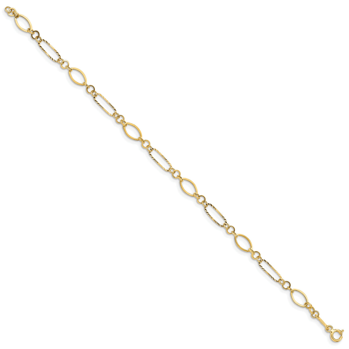 14k Oval Link Bracelet-FB1315Y-7.25