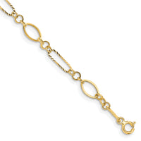 14k Oval Link Bracelet-FB1315Y-7.25