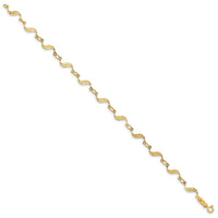 14k Diamond-cut Bracelet-FB1324-7.5