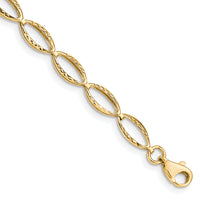 14k Polished Oval Link Bracelet-FB1333Y-7.25